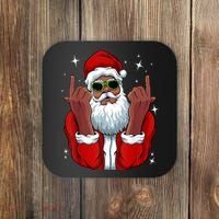 African American Santa Christmas Pajama Cool Black XMas Coaster thumb 0