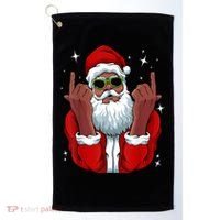 African American Santa Christmas Pajama Cool Black XMas Golf Towel thumb 0