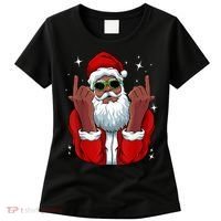 African American Santa Christmas Pajama Cool Black XMas Women's T-Shirt thumb 0