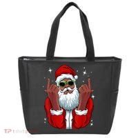 African American Santa Christmas Pajama Cool Black XMas Tote Bag thumb 0