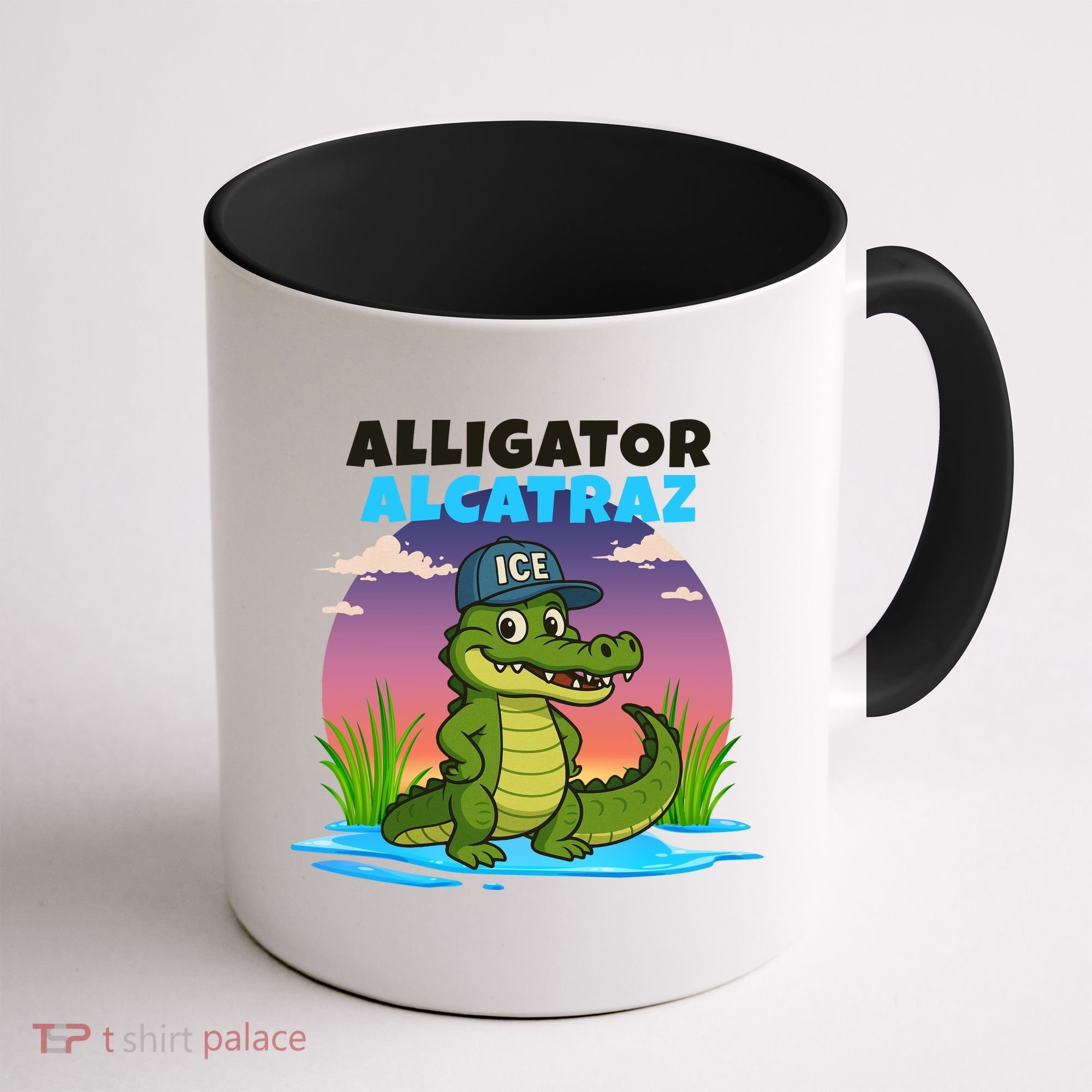 Alligator Alcatraz Sunset Coffee Mug