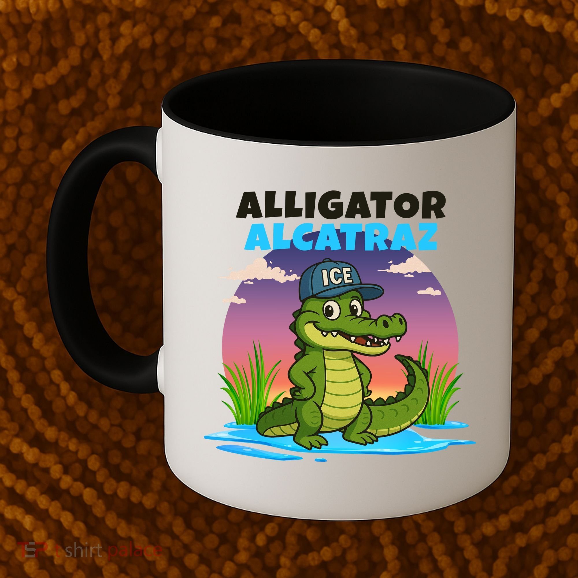 Alligator Alcatraz Sunset Coffee Mug