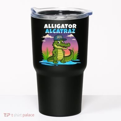 Alligator Alcatraz Sunset Tumbler