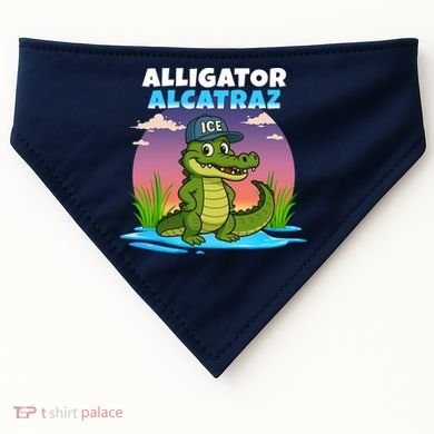 Alligator Alcatraz Sunset USA-Made Doggie Bandana