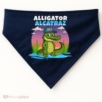 Alligator Alcatraz Sunset USA-Made Doggie Bandana thumb 0