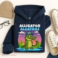 Alligator Alcatraz Sunset Hoodie thumb 4