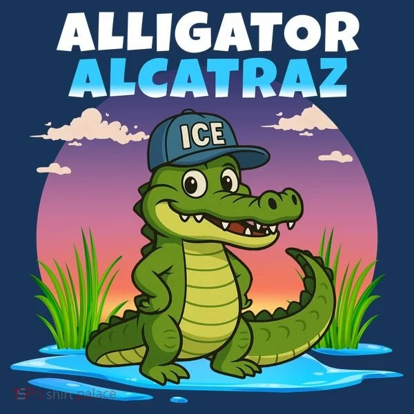 Alligator Alcatraz Sunset Bucket Hat