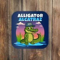 Alligator Alcatraz Sunset Coaster thumb 0
