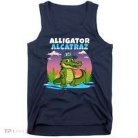 Alligator Alcatraz Sunset Tank Top thumb 0