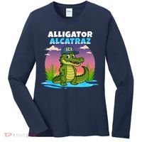 Alligator Alcatraz Sunset Women's Long Sleeve Shirt thumb 0
