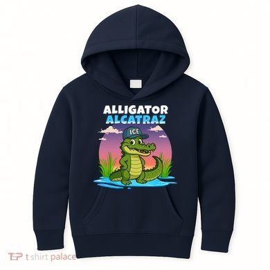 Alligator Alcatraz Sunset Kids Hoodie