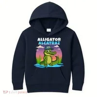 Alligator Alcatraz Sunset Kids Hoodie thumb 0