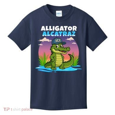 Alligator Alcatraz Sunset Kids T-Shirt