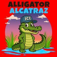 Alligator Alcatraz Sunset Santa Hat thumb 1