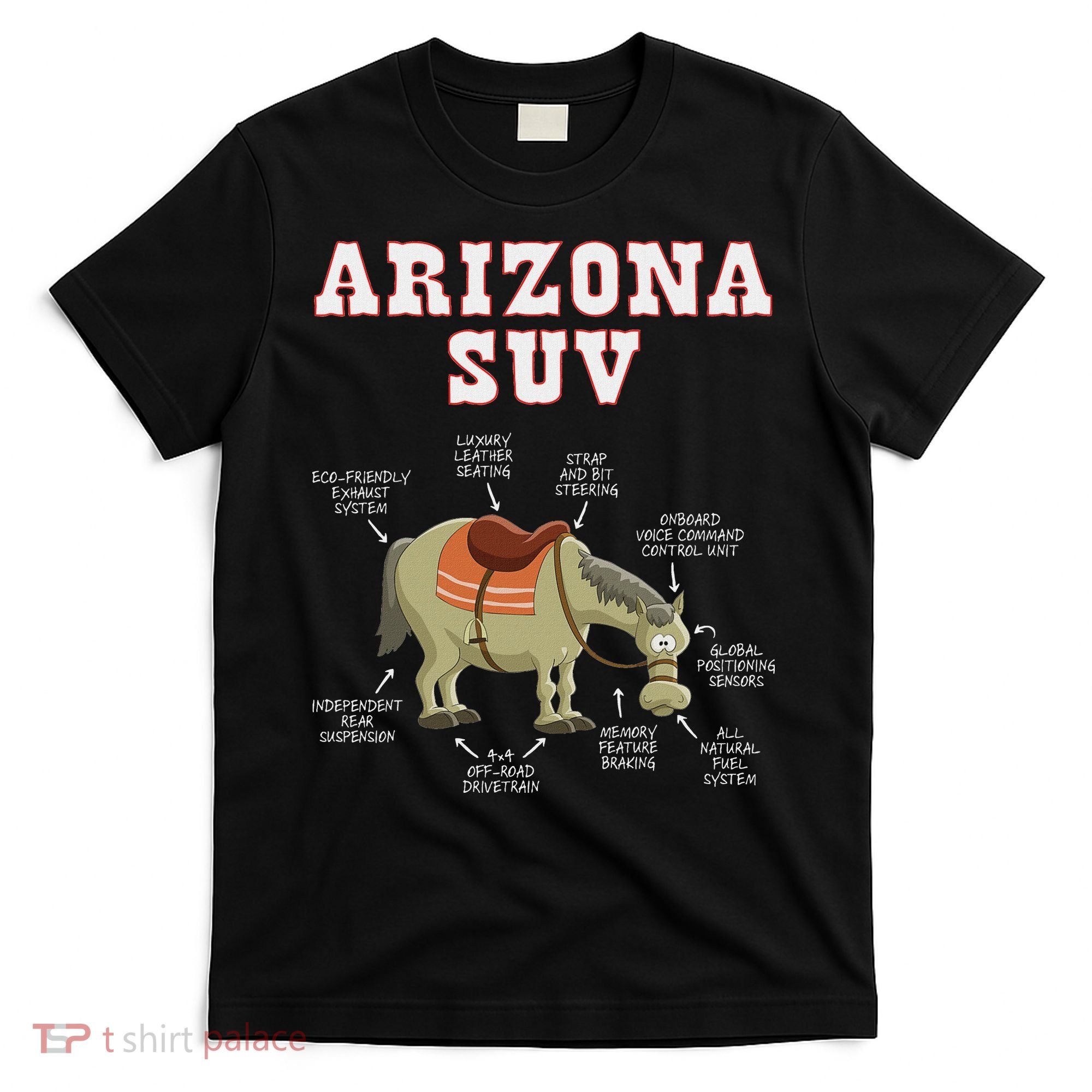 Arizona Az Suv Funny Joke Horse Mule Souvenir Gift T-Shirt