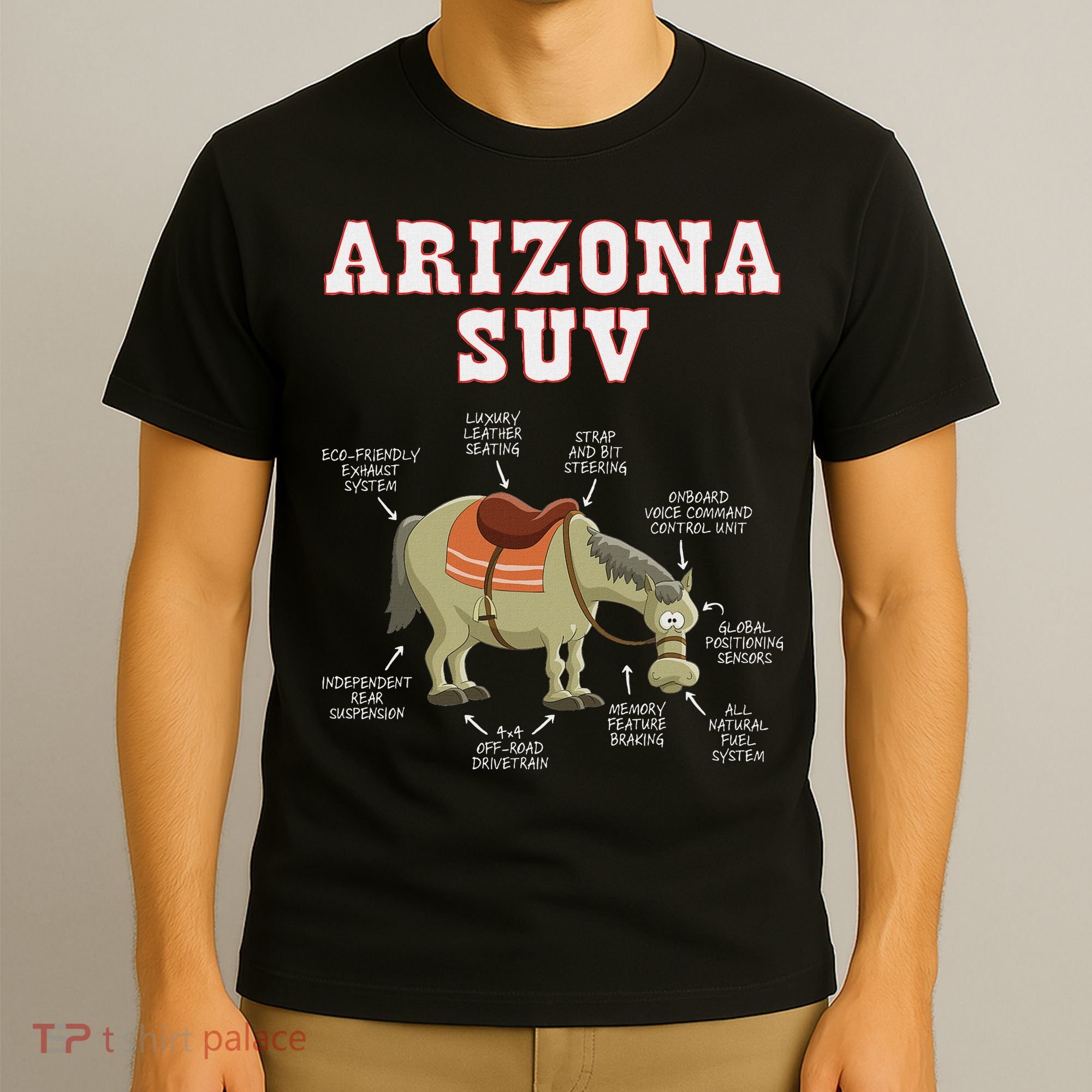 Arizona Az Suv Funny Joke Horse Mule Souvenir Gift T-Shirt