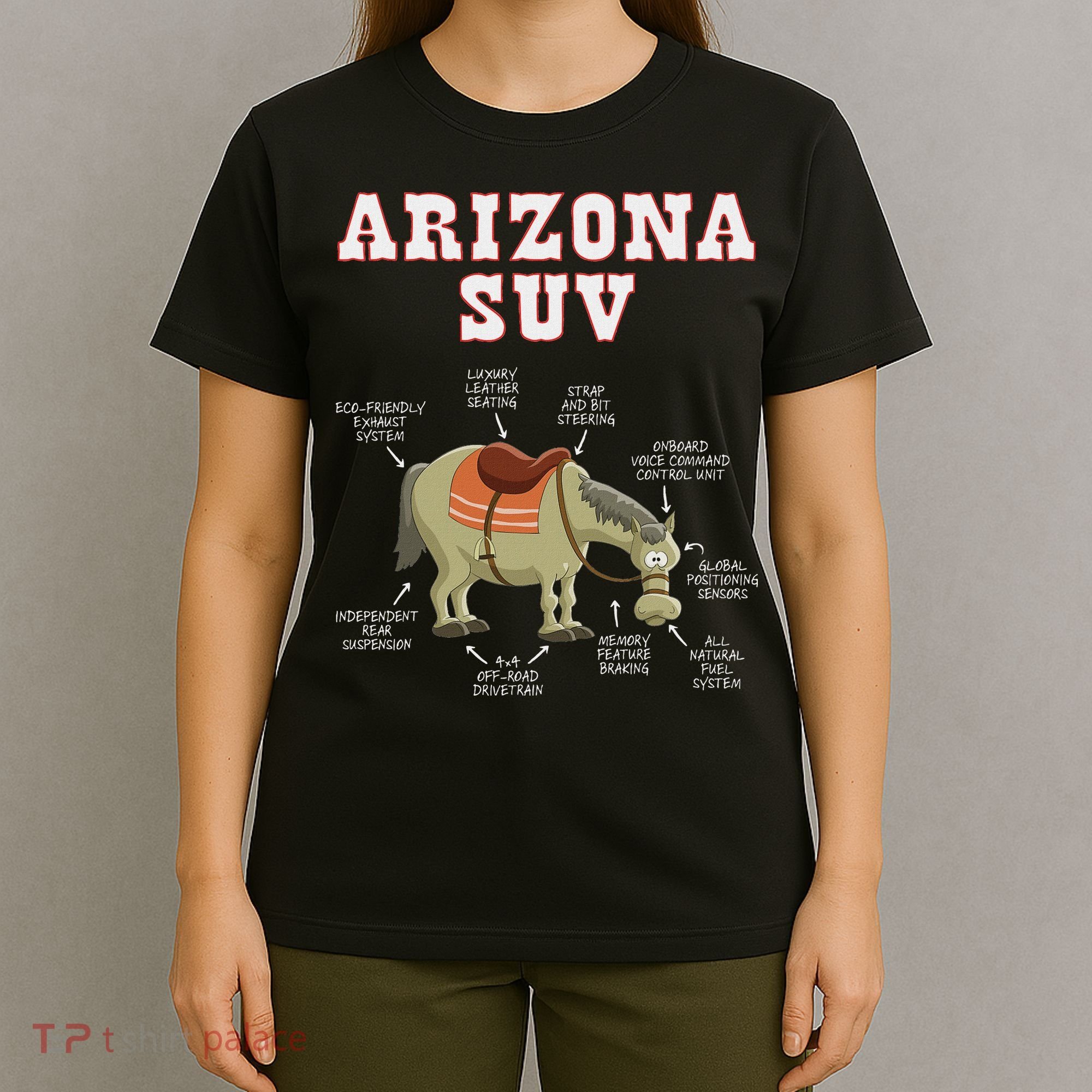Arizona Az Suv Funny Joke Horse Mule Souvenir Gift T-Shirt