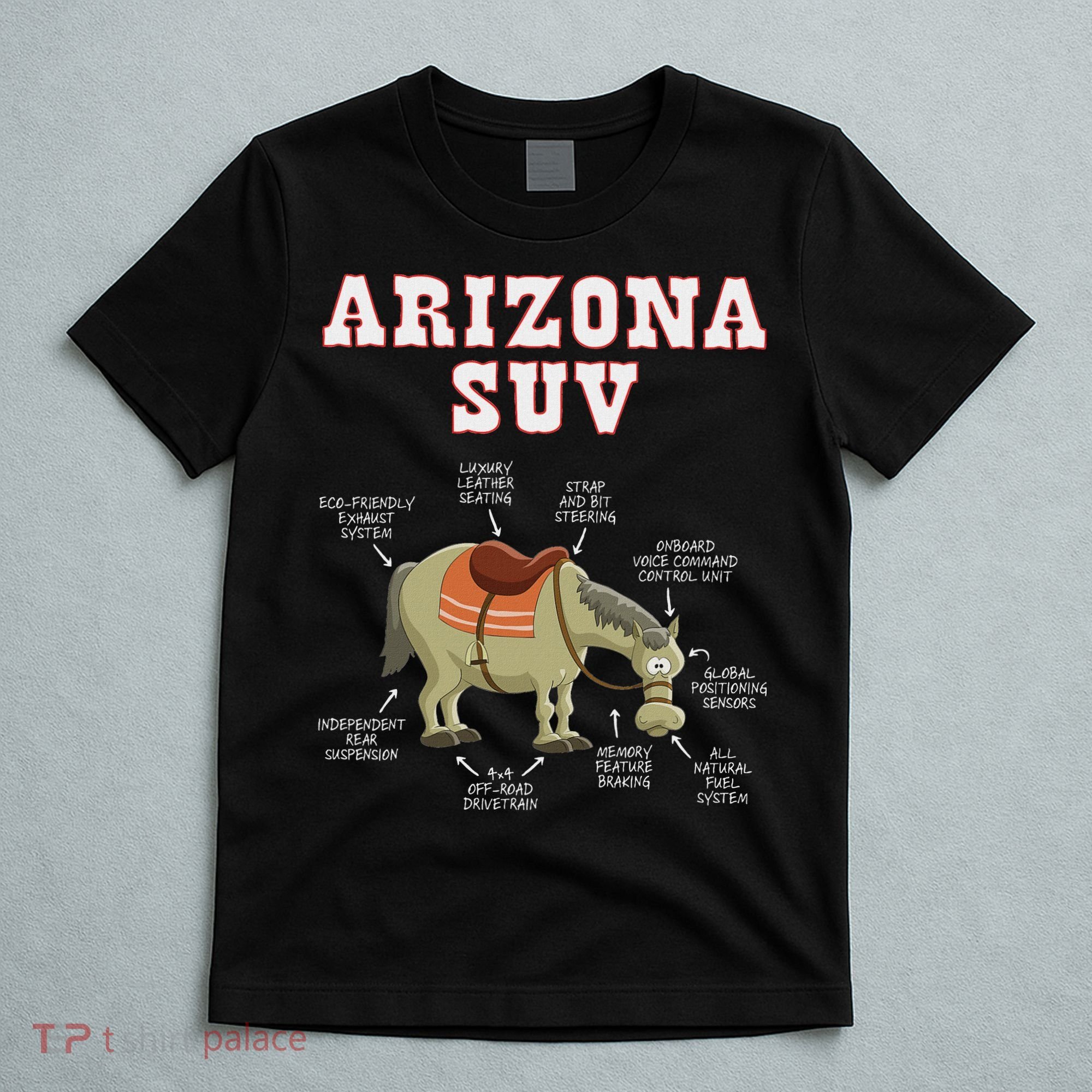 Arizona Az Suv Funny Joke Horse Mule Souvenir Gift T-Shirt