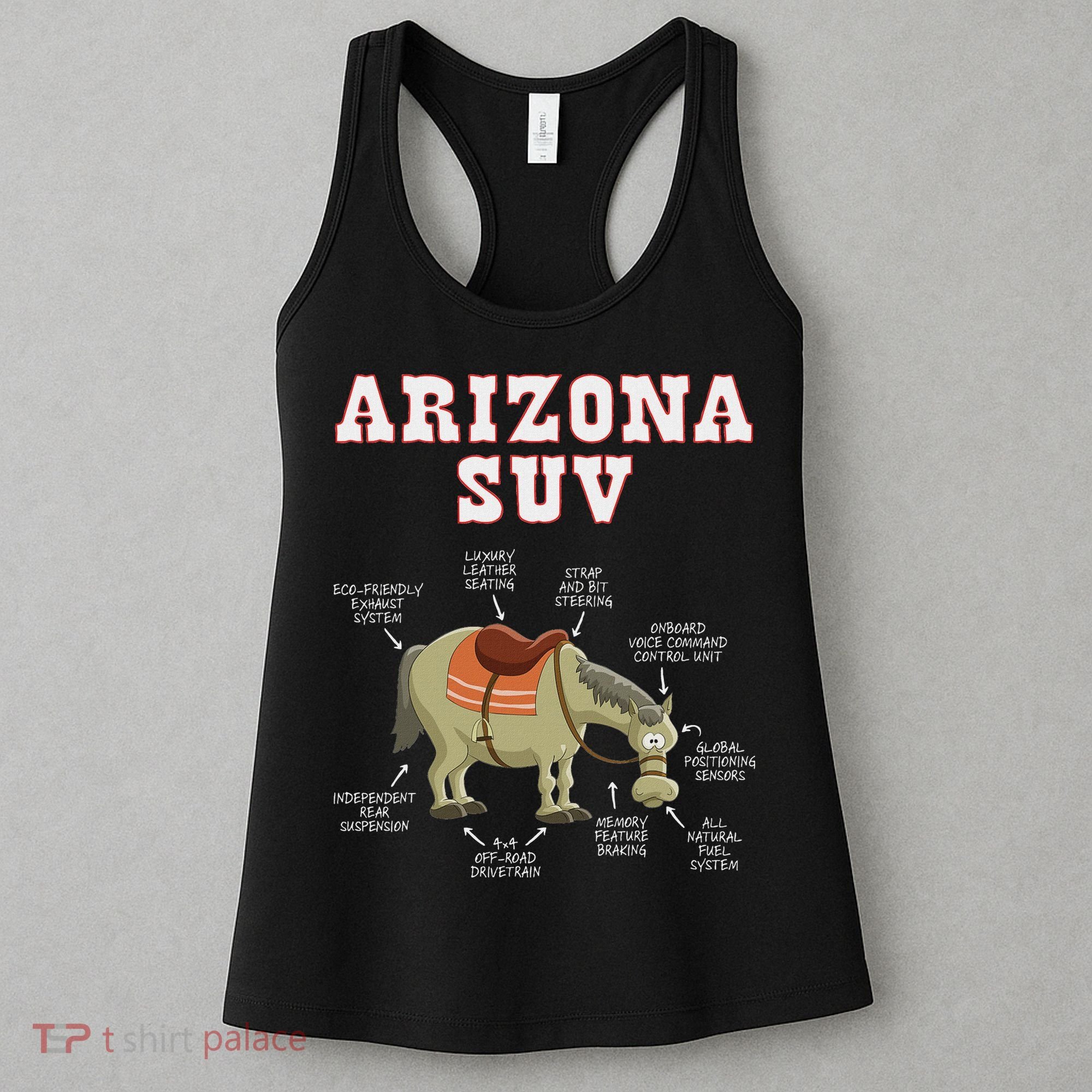 Arizona Az Suv Funny Joke Horse Mule Souvenir Gift Women's Tank Top