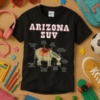 Arizona Az Suv Funny Joke Horse Mule Souvenir Gift Kids T-Shirt thumb 3