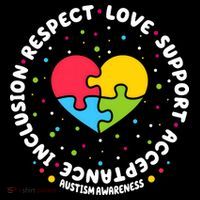 Autism Awareness Support Puzzle Heart Doggie Tank thumb 4