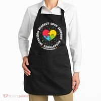 Autism Awareness Support Puzzle Heart Apron thumb 2