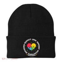 Autism Awareness Support Puzzle Heart Beanie thumb 0