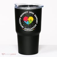 Autism Awareness Support Puzzle Heart Tumbler thumb 0