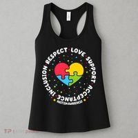 Autism Awareness Support Puzzle Heart Women's Tank Top thumb 3