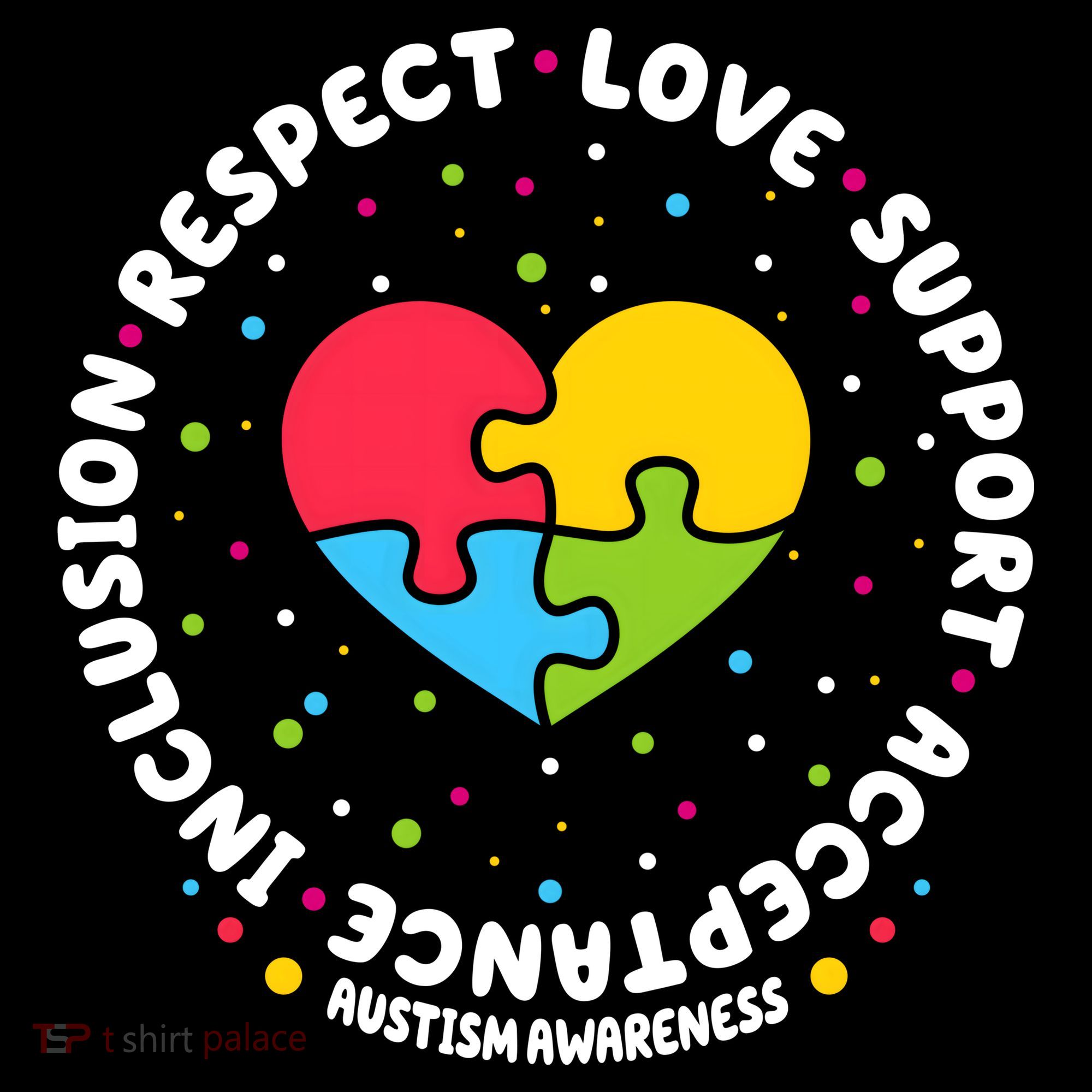 Autism Awareness Support Puzzle Heart Women's Tank Top