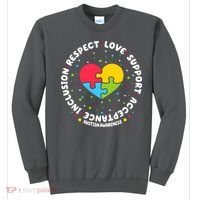 Autism Awareness Support Puzzle Heart Sweatshirt thumb 0