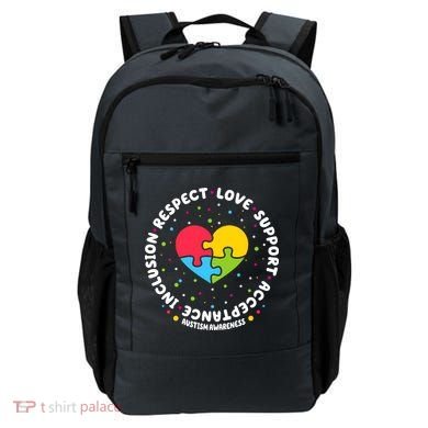 Autism Awareness Support Puzzle Heart Backpack