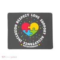 Autism Awareness Support Puzzle Heart Mousepad thumb 0