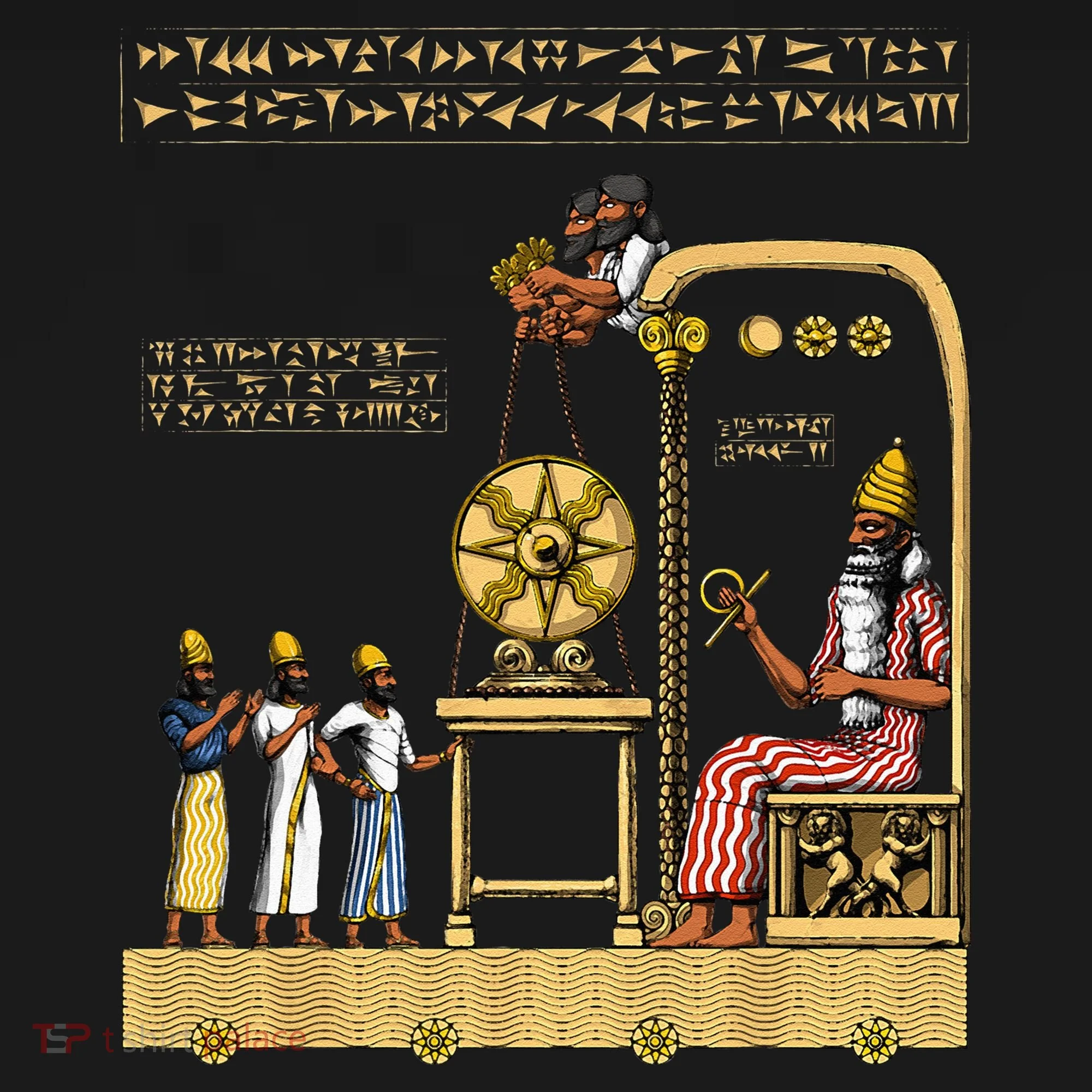 Anunnaki Alien Sumerian Gods Ancient Babylonian Button