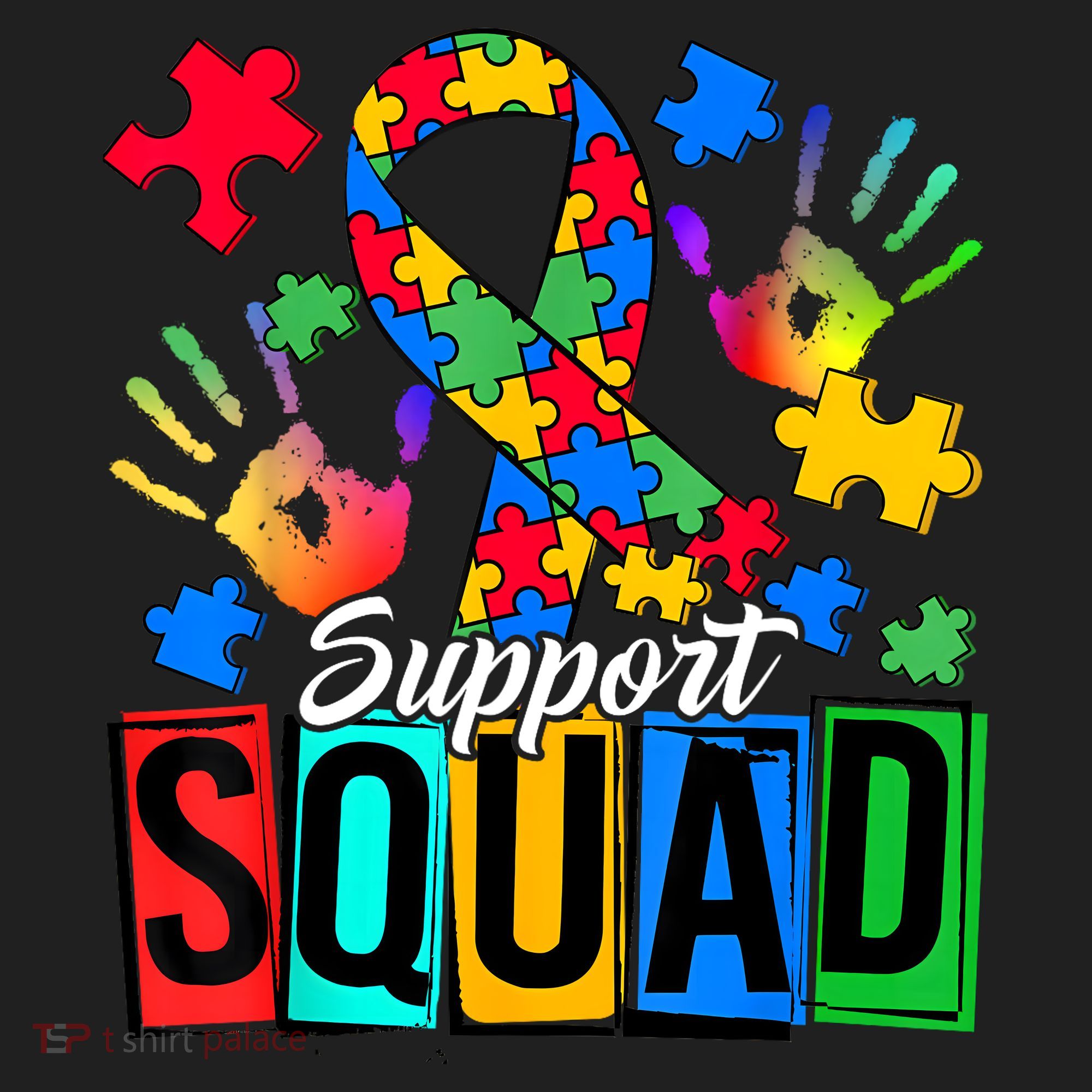 Autism Awareness Support Squad Family Women's Sweatshirt