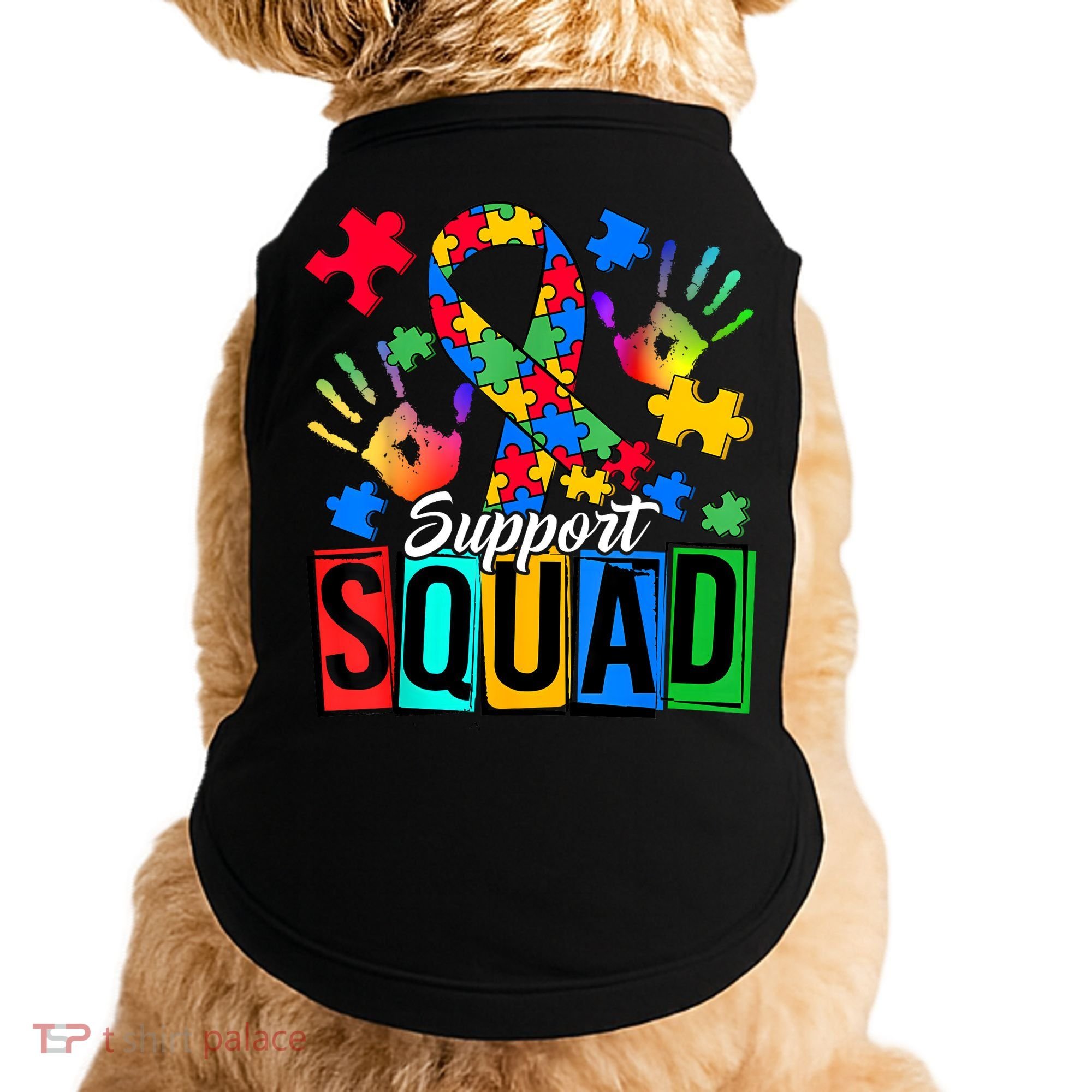 Autism Awareness Support Squad Family Doggie Tank