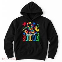 Autism Awareness Support Squad Family Hoodie thumb 0