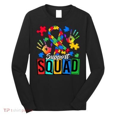 Autism Awareness Support Squad Family Long Sleeve Shirt