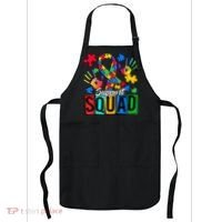 Autism Awareness Support Squad Family Apron thumb 0