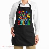 Autism Awareness Support Squad Family Apron thumb 2
