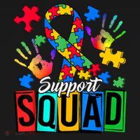 Autism Awareness Support Squad Family Apron thumb 3