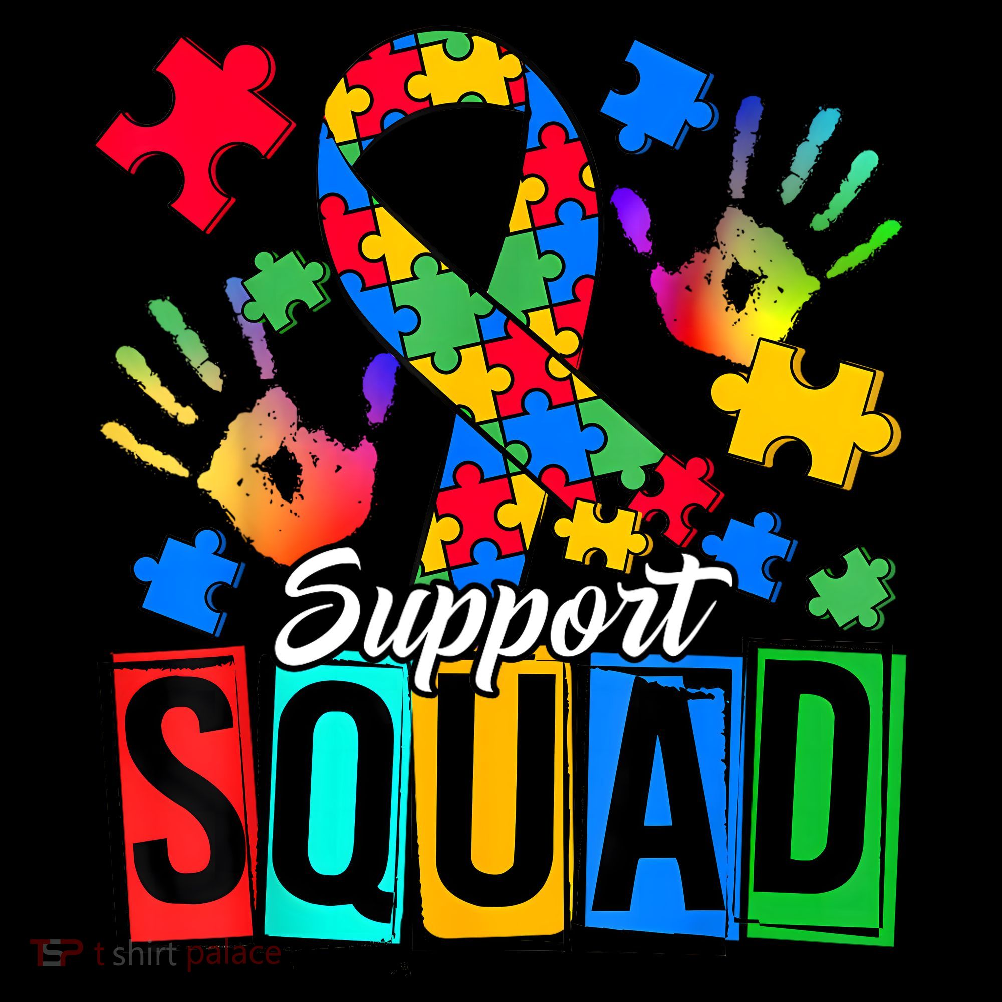 Autism Awareness Support Squad Family Sweatshirt