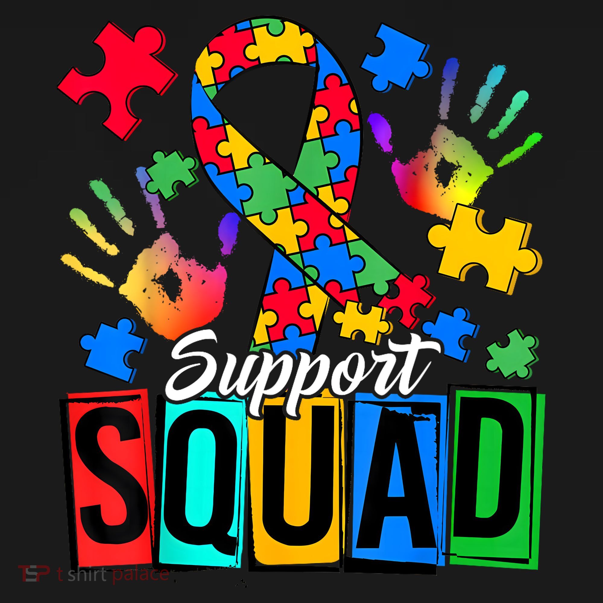 Autism Awareness Support Squad Family Pajama Set