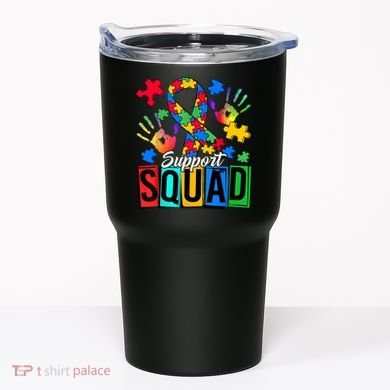 Autism Awareness Support Squad Family Tumbler