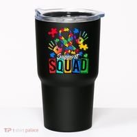 Autism Awareness Support Squad Family Tumbler thumb 0