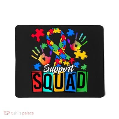 Autism Awareness Support Squad Family Mousepad