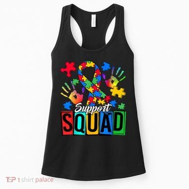 Autism Awareness Support Squad Family Women's Tank Top