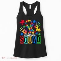 Autism Awareness Support Squad Family Women's Tank Top thumb 0