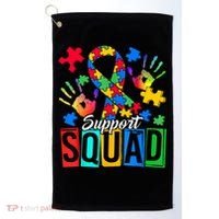 Autism Awareness Support Squad Family Golf Towel thumb 0