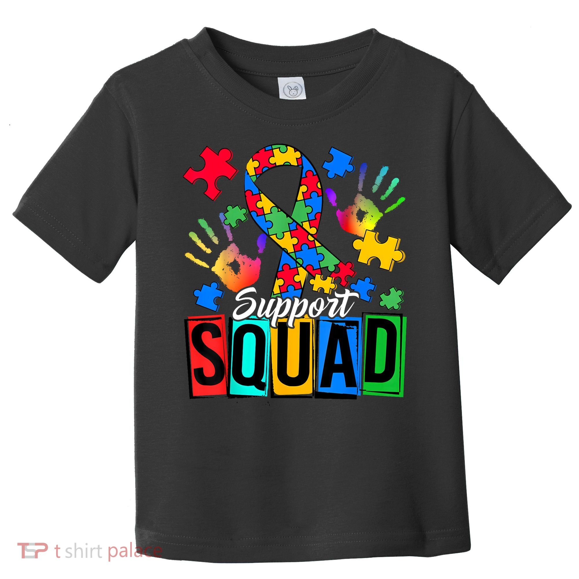 Autism Awareness Support Squad Family Toddler T-Shirt